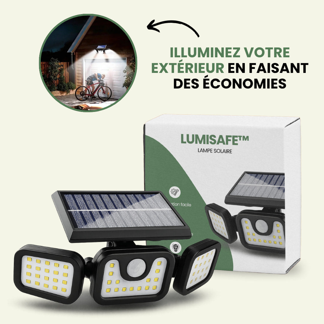 Lampe Solaire 212 LED — Détecteur de Mouvement