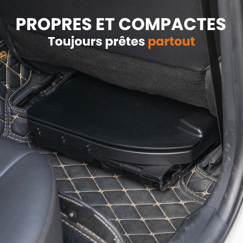 Toilettes Portables Pliables – Prêtes en 3 sec · 100kg
