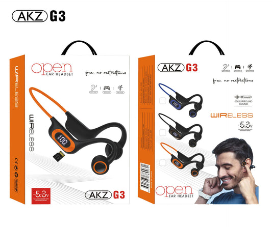 AKZ-G3 Écouteurs Sport Bluetooth Sans Fil Conduction Aérienne