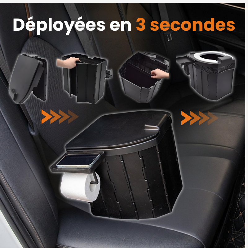 Toilettes Portables Pliables – Prêtes en 3 sec · 100kg