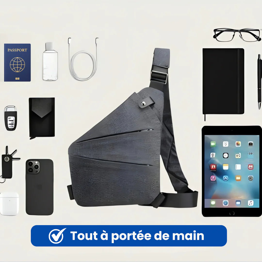 Sac Bandoulière Anti-Vol – RFID & Imperméable