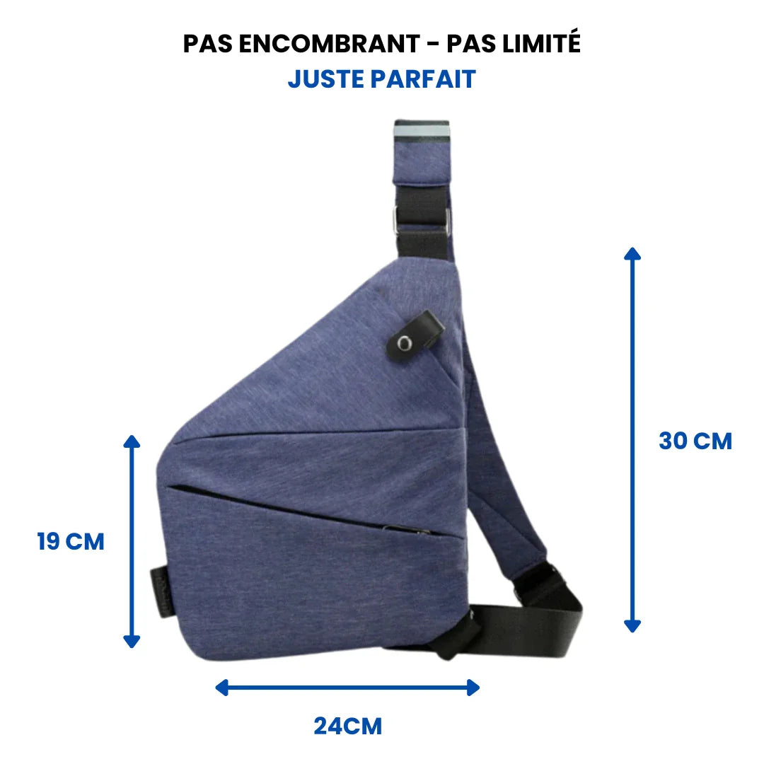 Sac Bandoulière Anti-Vol – RFID & Imperméable